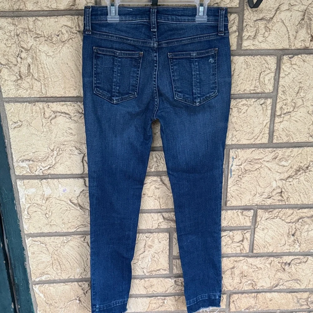 Rag & Bone Dark Blue Skinny Ankle Jeans Size 25